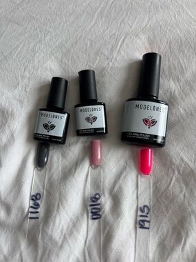 Women's Gel Nail Polish Set - Pink, Gray, Hot Pink